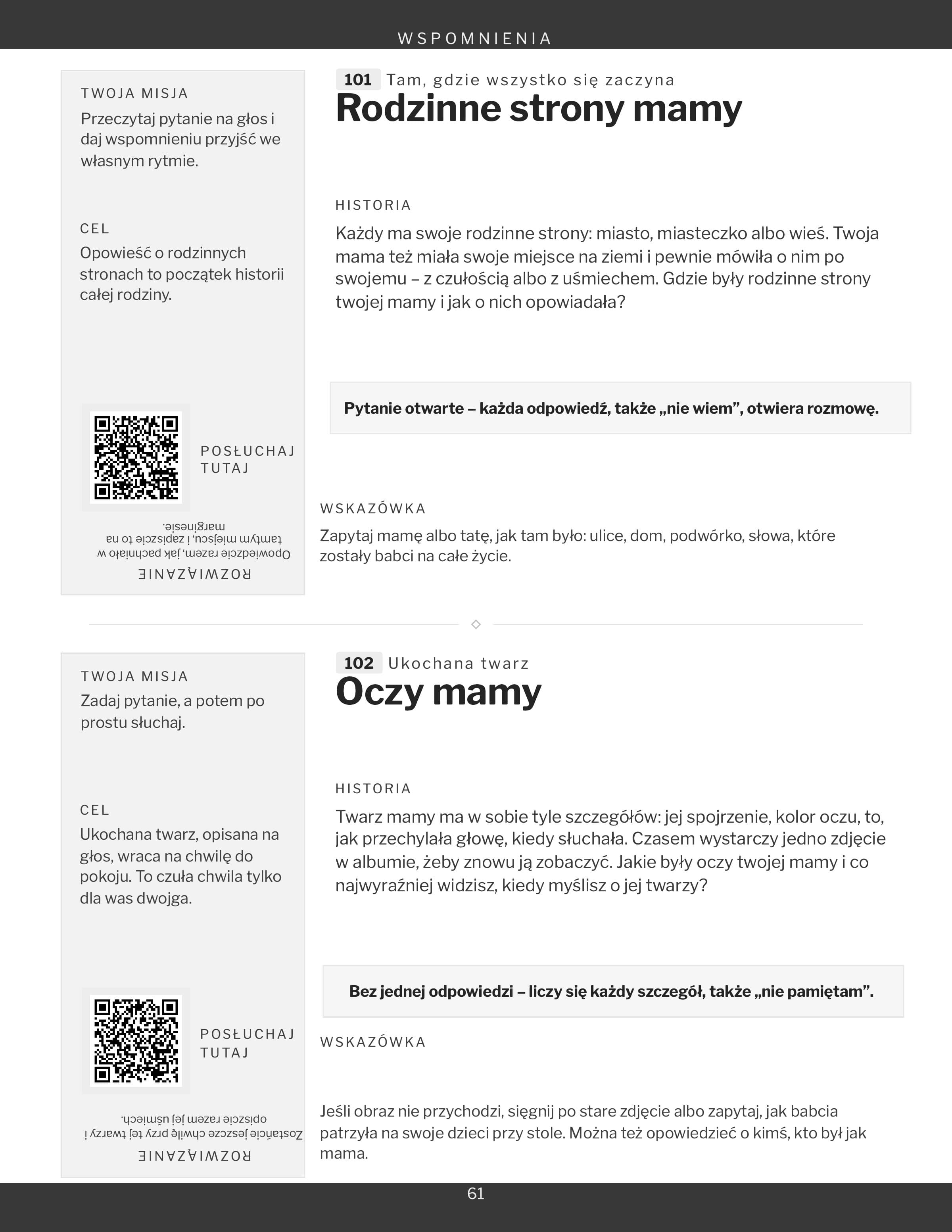 Strona z działu Wspomnienia: dwie gry i ich kwadrat